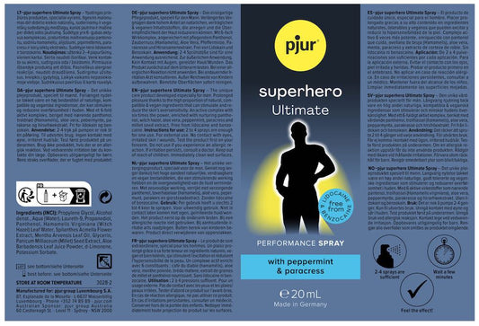 Pjur - Superhero Ultimate 超級英雄特強延時噴霧 - 20ml