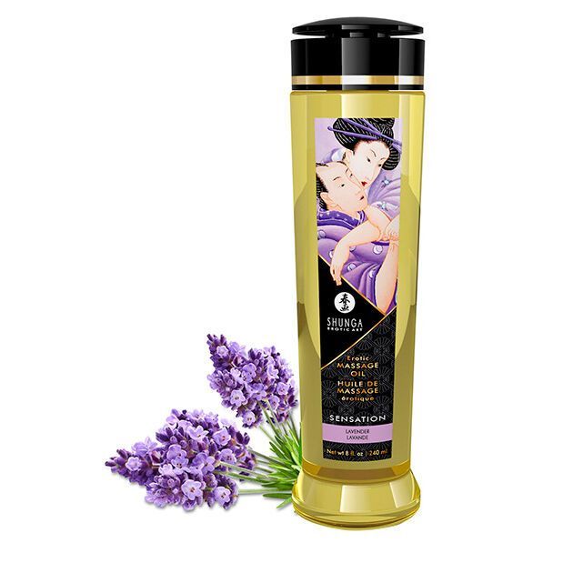 Shunga - 快感薰衣草按摩油 - 240ml