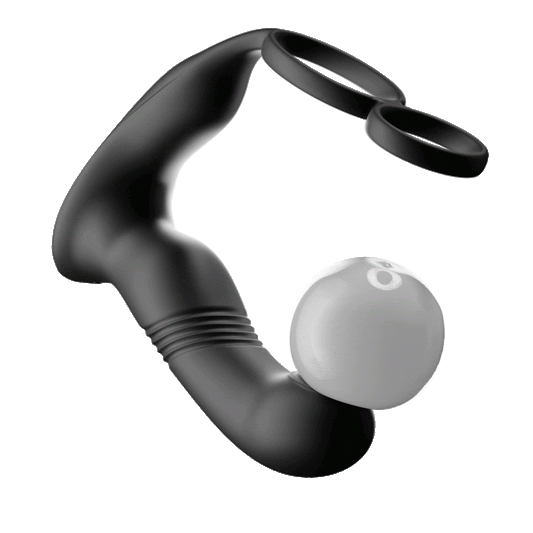 KIKO - ThrustingVibe Pro 抽插式前列腺震動按摩器 - 黑色