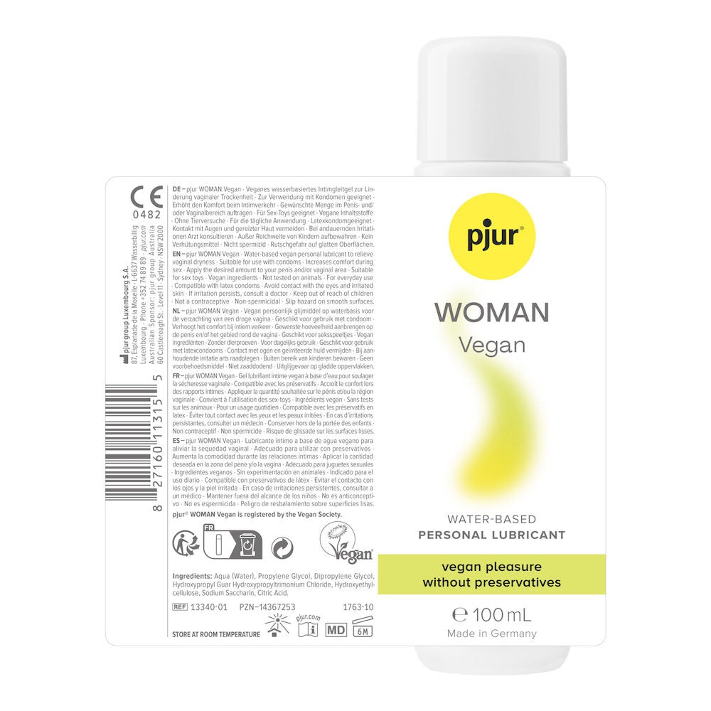 Pjur - 女性專用純素主義水性潤滑劑 - 100ml