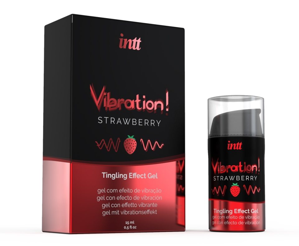 INTT - Vibration! 草莓味全性別刺激凝膠 - 15ml