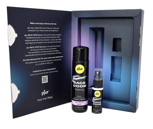 Pjur - Back Door Value Pack - 後庭專用Jojoba Oil矽性潤滑液 + 後庭舒緩&放鬆噴霧