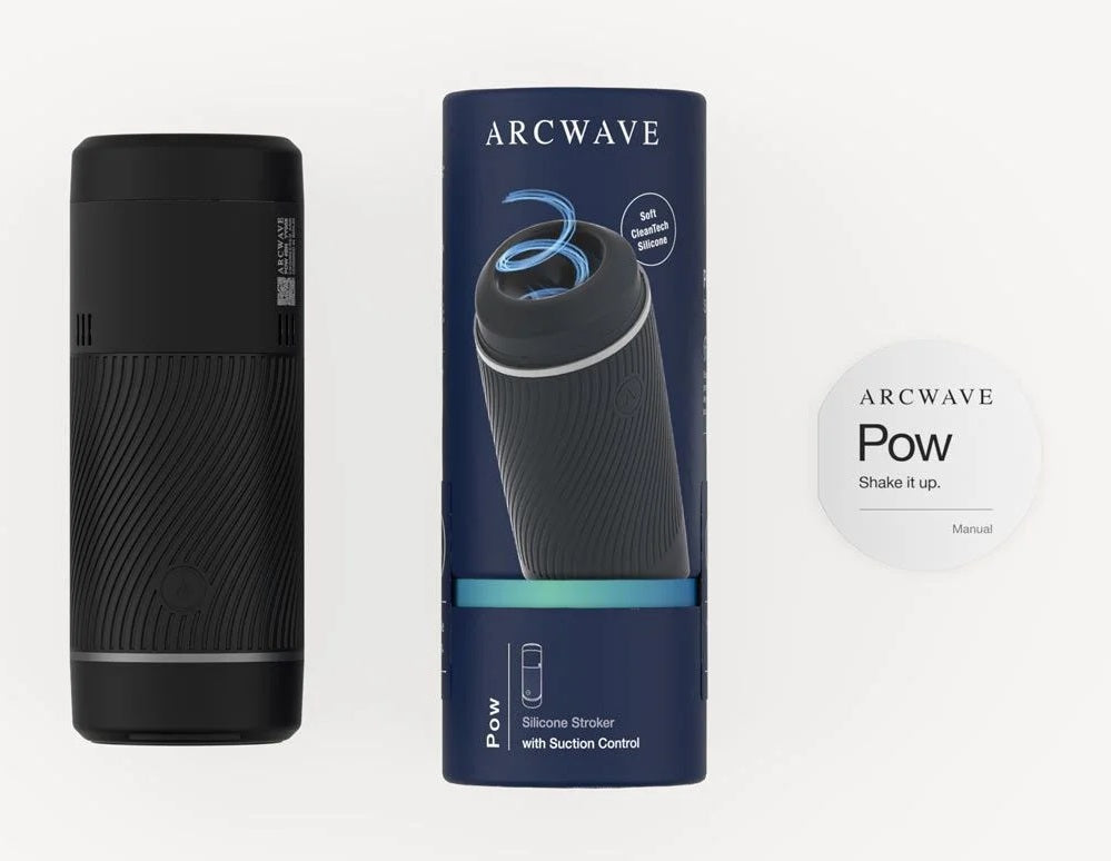 Arcwave - Pow Shake IT Up 真空吸啜感手動自慰器 - 黑色