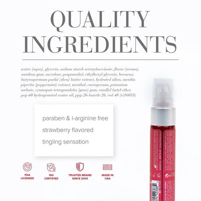 JO - 電感草莓味乳頭刺激凝膠 - 30ml