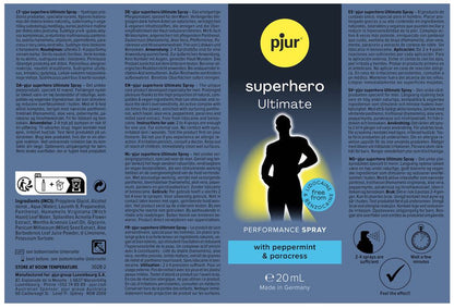 Pjur - Superhero Ultimate 超級英雄特強延時噴霧 - 20ml