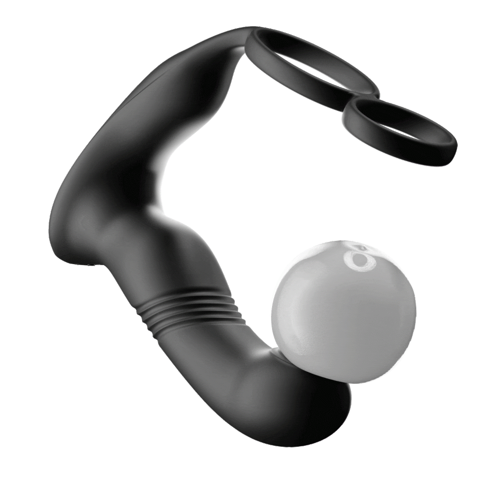 KIKO - ThrustingVibe Pro 抽插式前列腺震動按摩器 - 黑色