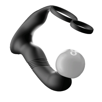 KIKO - ThrustingVibe Pro 抽插式前列腺震動按摩器 - 黑色