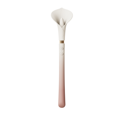 Zalo - Calla 雙端柔軟花瓣震動器 - 櫻花粉紅色