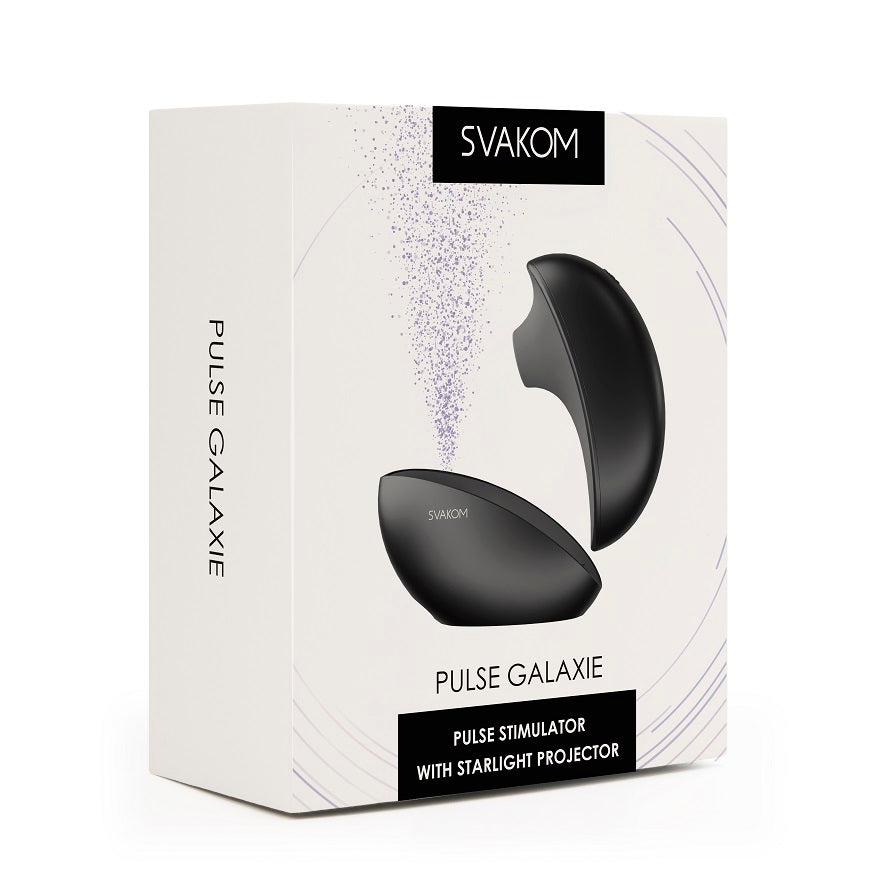 SVAKOM - Pulse Galaxie 陰蒂吸啜按摩器 配浪漫星際投射功能 - 午夜黑