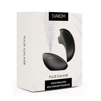 SVAKOM - Pulse Galaxie 陰蒂吸啜按摩器 配浪漫星際投射功能 - 午夜黑