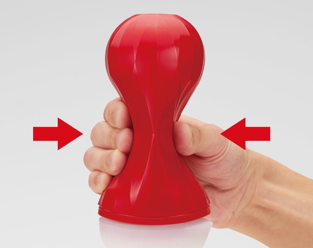 Tenga - Air-Tech Squeeze 重複使用型真空杯 標准型 - 紅色