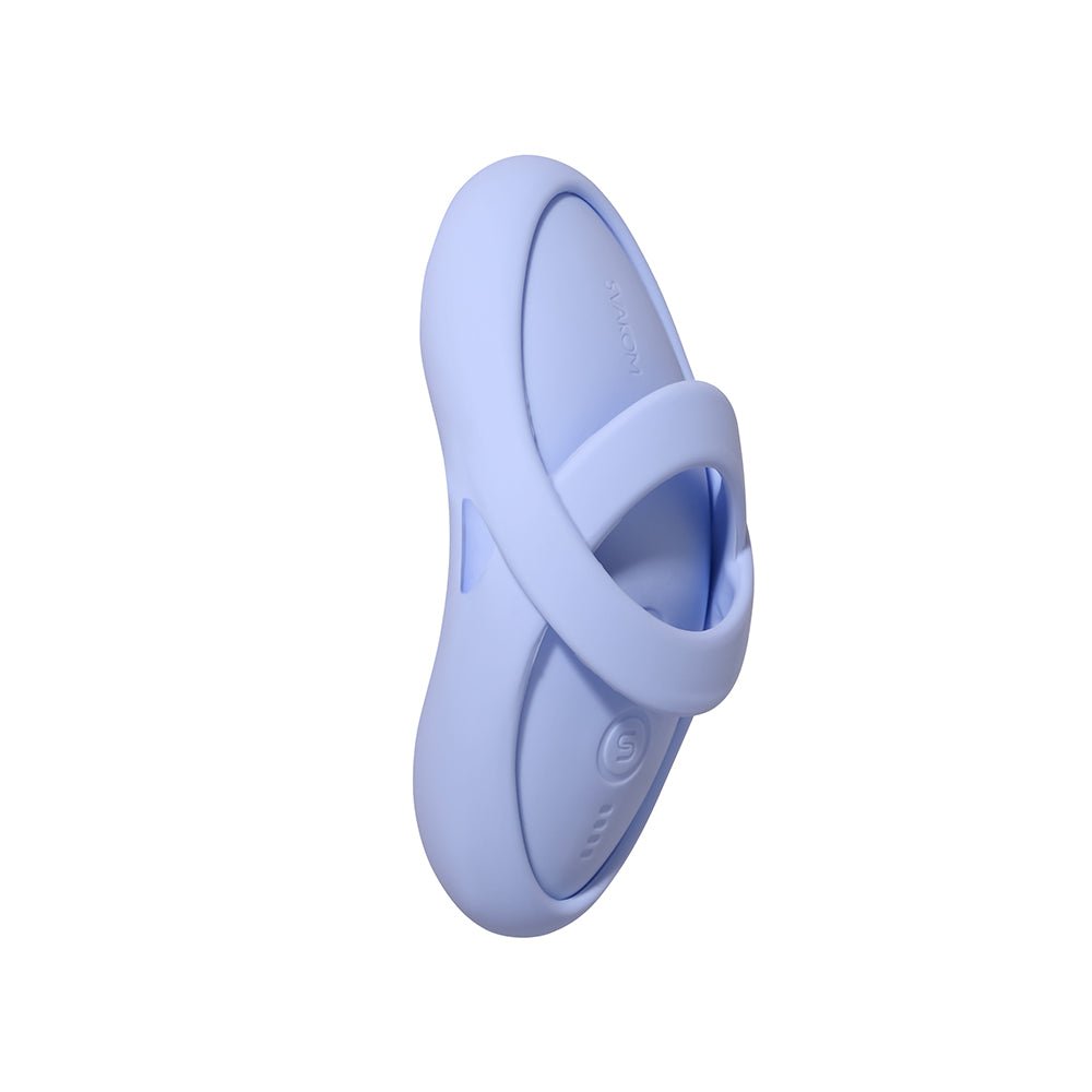 SVAKOM - Echo 2 APP控制柔軟指尖震動器 - 天藍色
