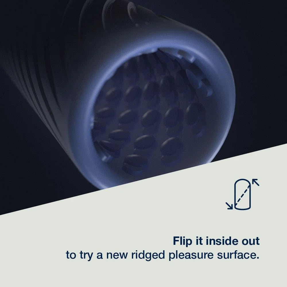 Arcwave - Ghost Flip IT 可雙面使用手動迷你自慰器 - 藍色