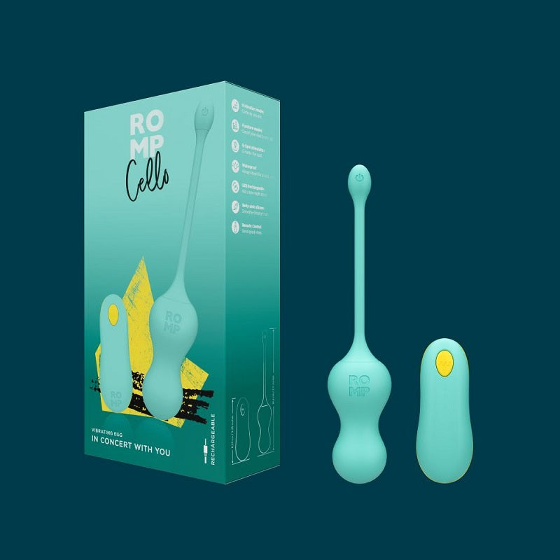 Romp - Cello 穿戴式搖控震蛋 - 綠色