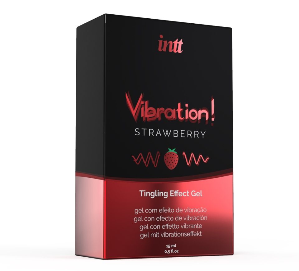 INTT - Vibration! 草莓味全性別刺激凝膠 - 15ml