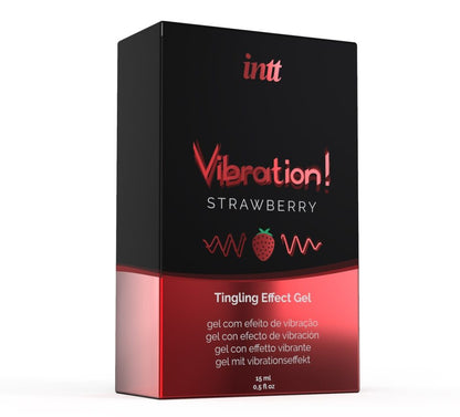 INTT - Vibration! 草莓味全性別刺激凝膠 - 15ml