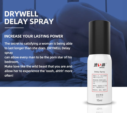 Drywell - 升級溫和天然配方 男士延遲噴霧 - 15ml