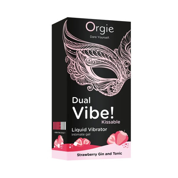 Orgie - Dual Vibe! 可食用震動凝膠 士多啤梨琴通寧 - 15ml
