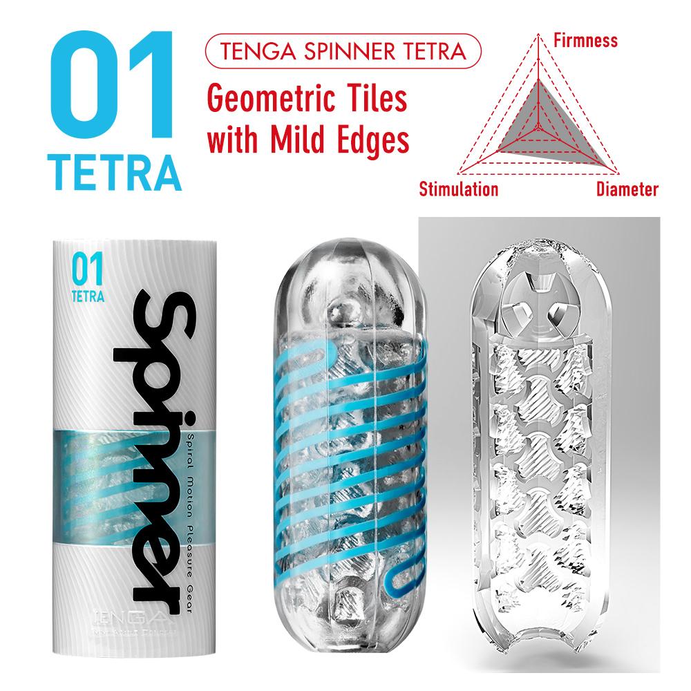 Tenga - Spinner 01 Tetra 飛機杯 - 藍色