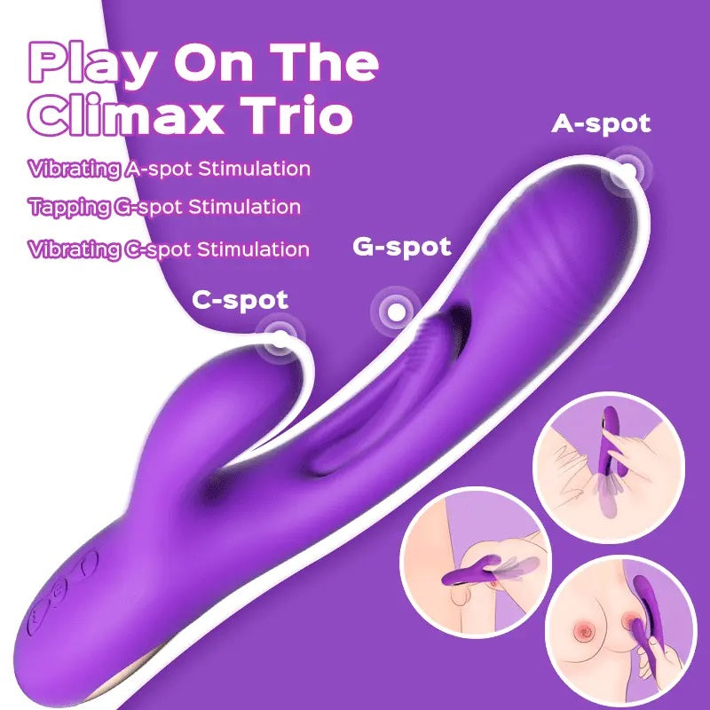 Honey Play Box - Bora G點觸手挑逗 兔仔震動器 - 紫色
