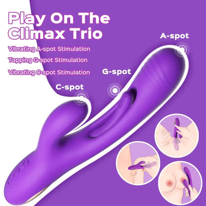 Honey Play Box - Bora G點觸手挑逗 兔仔震動器 - 紫色