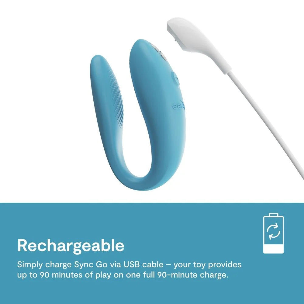 We-Vibe - Sync Go 情侶共用震動器 - 藍色