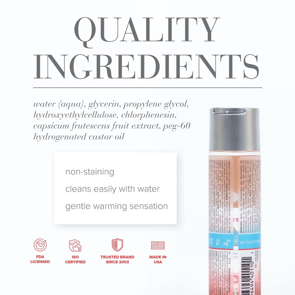 JO - H2O 暖感水性後庭潤滑劑 - 120ml