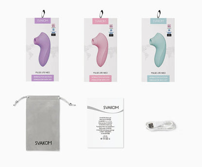 SVAKOM - Pulse Lite Neo 智能陰蒂吸啜按摩器 - 淡玫瑰色