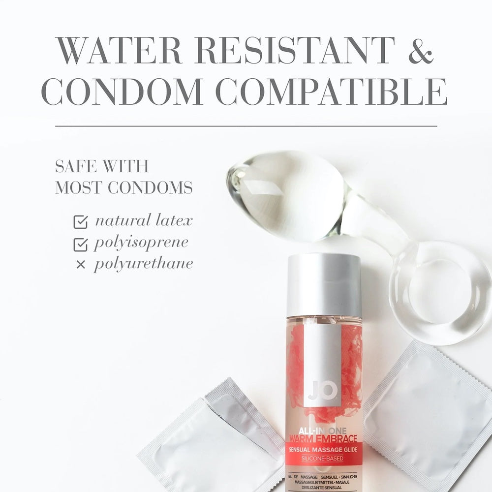 JO - 擁抱溫暖 多合一性感按摩潤滑劑 - 120ml