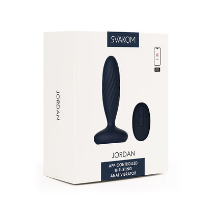 SVAKOM - Jordan 抽插震動型智能後庭按摩器 - 深藍色