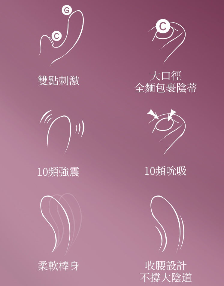 MyToys - MyAiryClit 陰蒂及G點震動棒 - 櫻花色