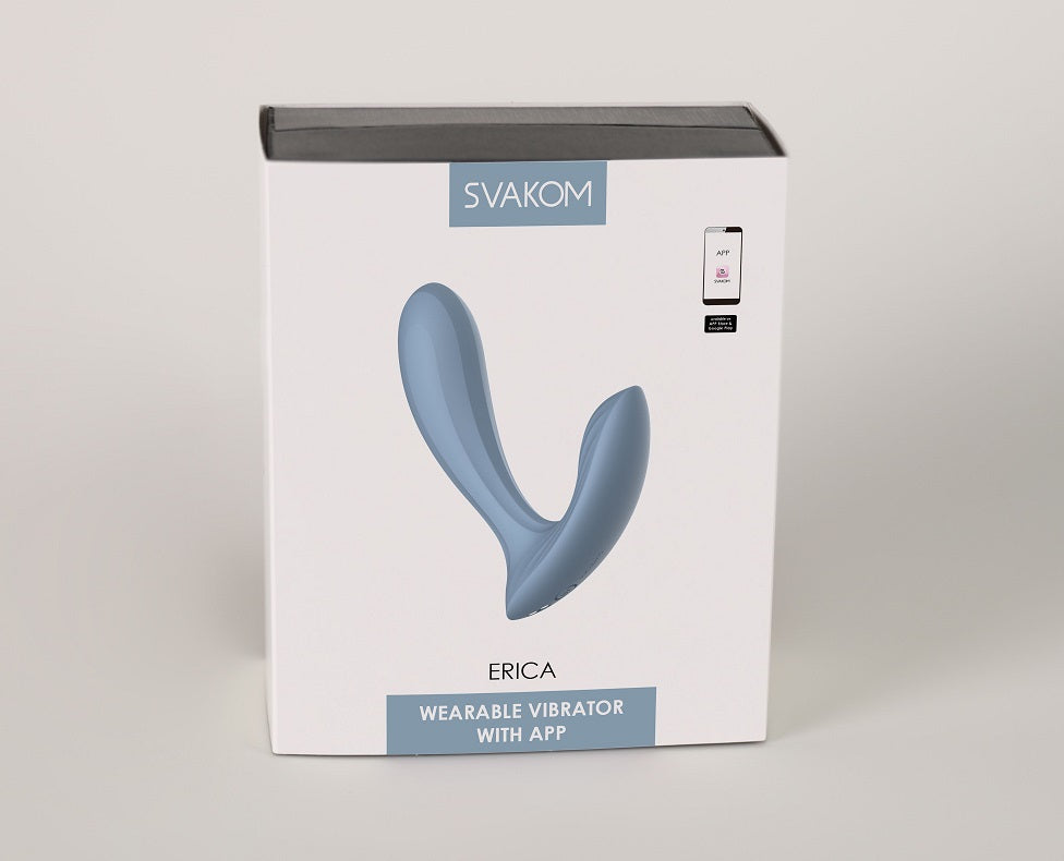 SVAKOM - Erica APP 控制穿戴式震動器 - 灰藍色