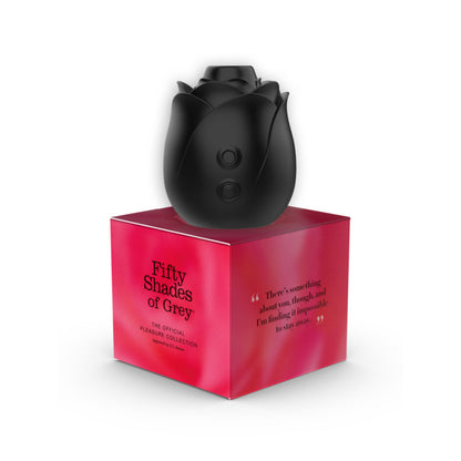 Fifty Shades of Grey - Rose 玫瑰造型陰蒂吸啜器 - 黑色