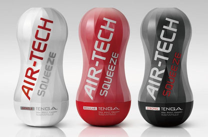 Tenga - Air-Tech Squeeze 重複使用型真空杯 標准型 - 紅色