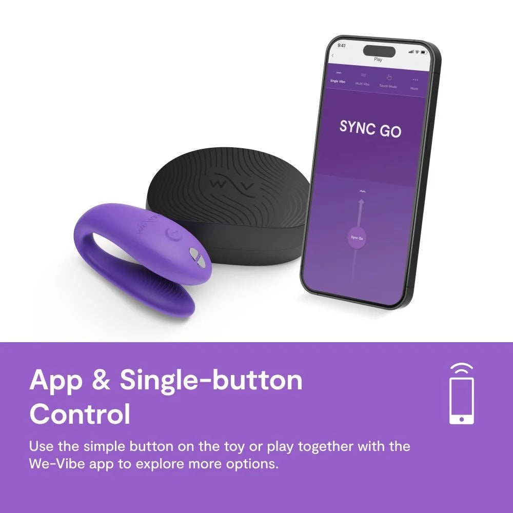 We-Vibe - Sync Go 情侶共用震動器 - 淺紫色