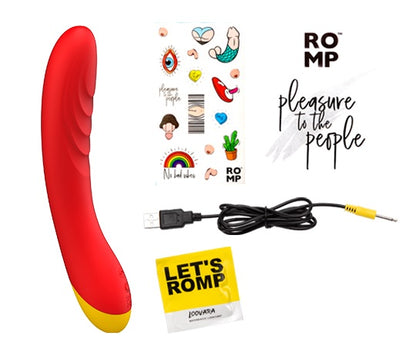 Romp - Hype G點紋路刺激按摩棒 - 橙色