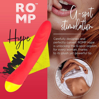 Romp - Hype G點紋路刺激按摩棒 - 橙色