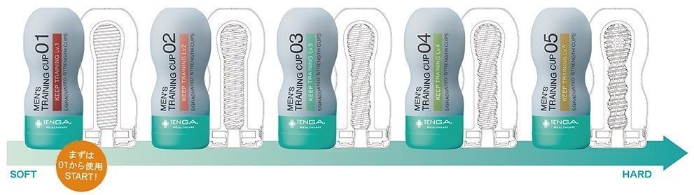 Tenga - 男性訓練杯持久訓練 01 柔軟型