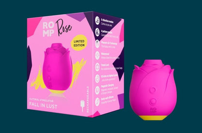 Romp - Rose 玫瑰造型陰蒂吸啜器 - 粉紫色