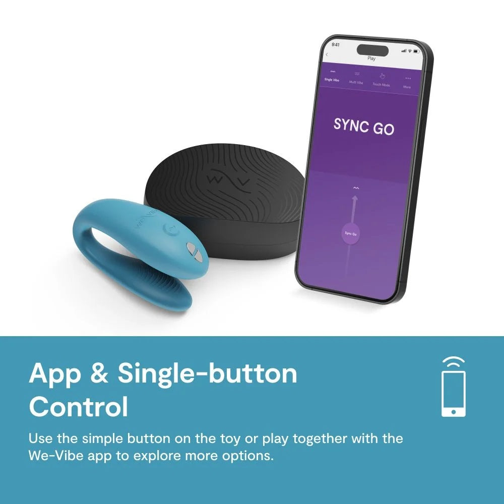 We-Vibe - Sync Go 情侶共用震動器 - 藍色