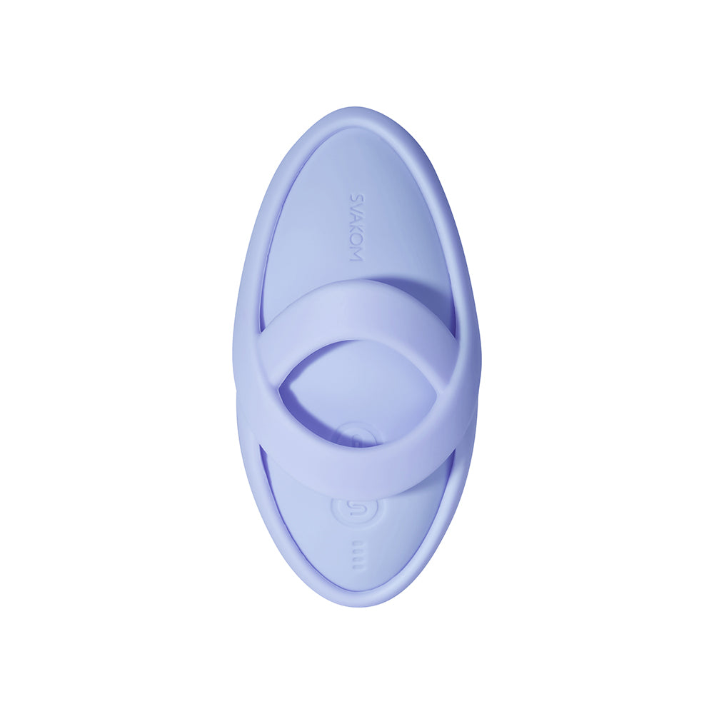 SVAKOM - Echo 2 APP控制柔軟指尖震動器 - 天藍色