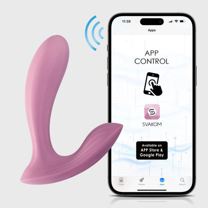 SVAKOM - Erica APP 控制穿戴式震動器 - 浪漫玫瑰