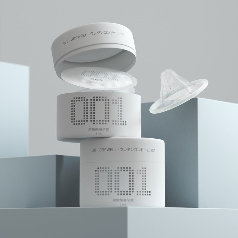 Drywell - 0.01 超薄 PU安全套 3件裝
