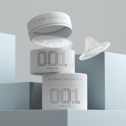Drywell - 0.01 超薄 PU安全套 3件裝