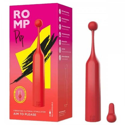 Romp - Pop 尖頭陰蒂按摩棒 - 紅色