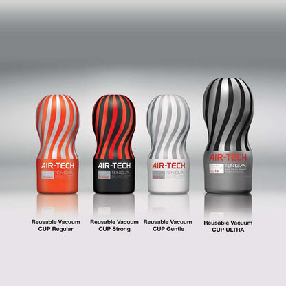 Tenga - Air-Tech 重複使用型真空杯 刺激型 - 黑色