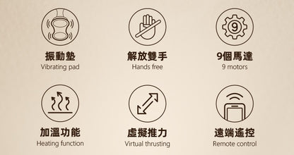 Zalo - Flora 可APP遠端搖操多功能震動軟墊 - 松綠色