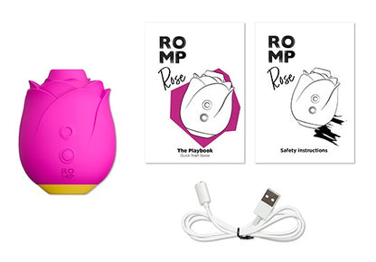 Romp - Rose 玫瑰造型陰蒂吸啜器 - 粉紫色