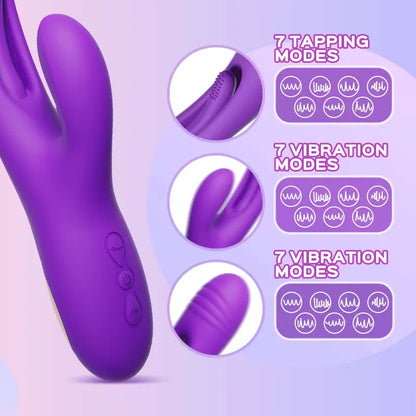 Honey Play Box - Bora G點觸手挑逗 兔仔震動器 - 紫色