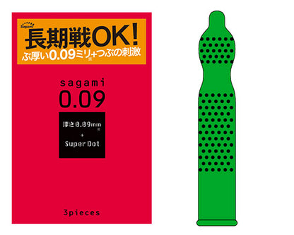 Sagami - 0.09 凸點安全套 3片裝